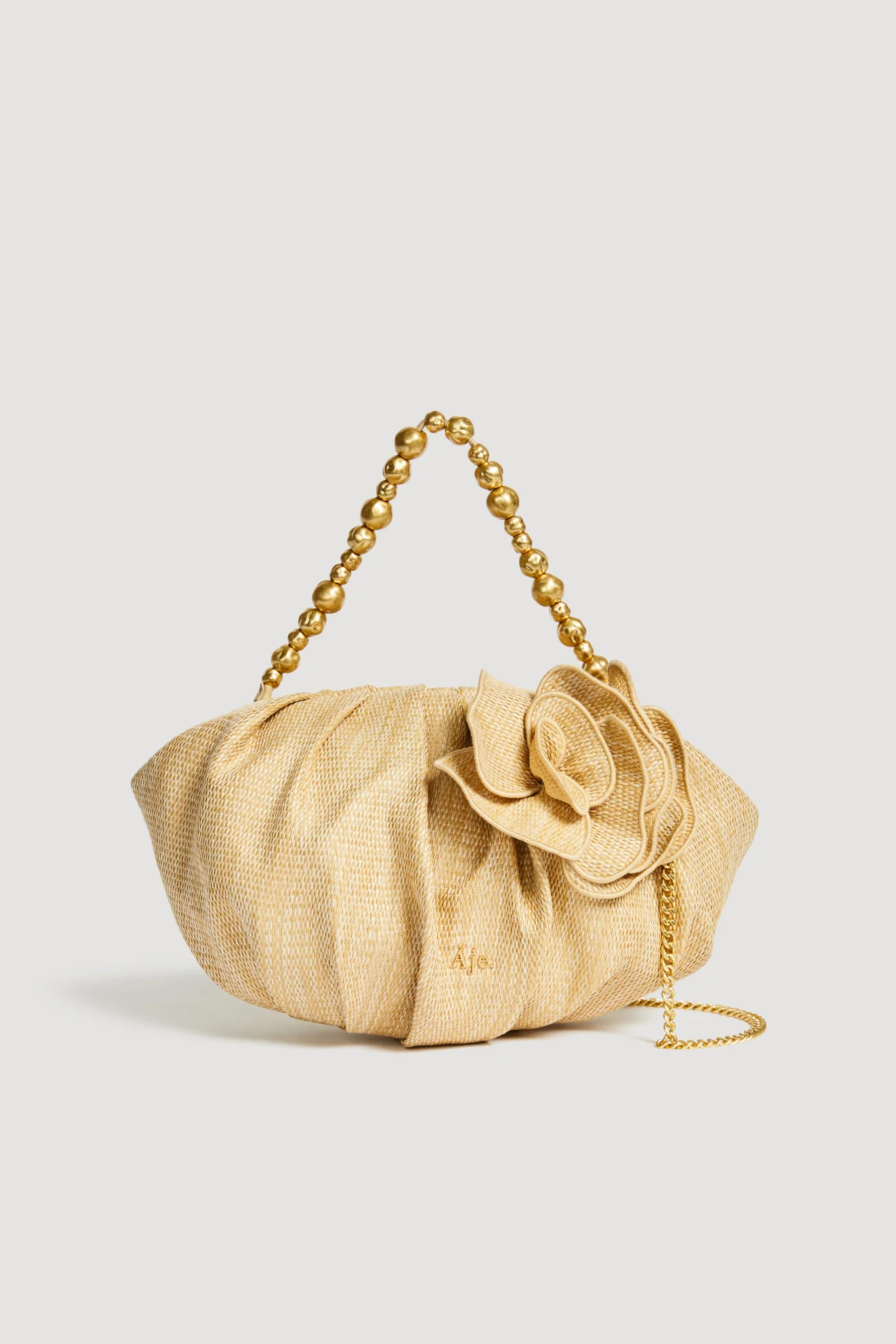 Ari Woven Flower Clutch