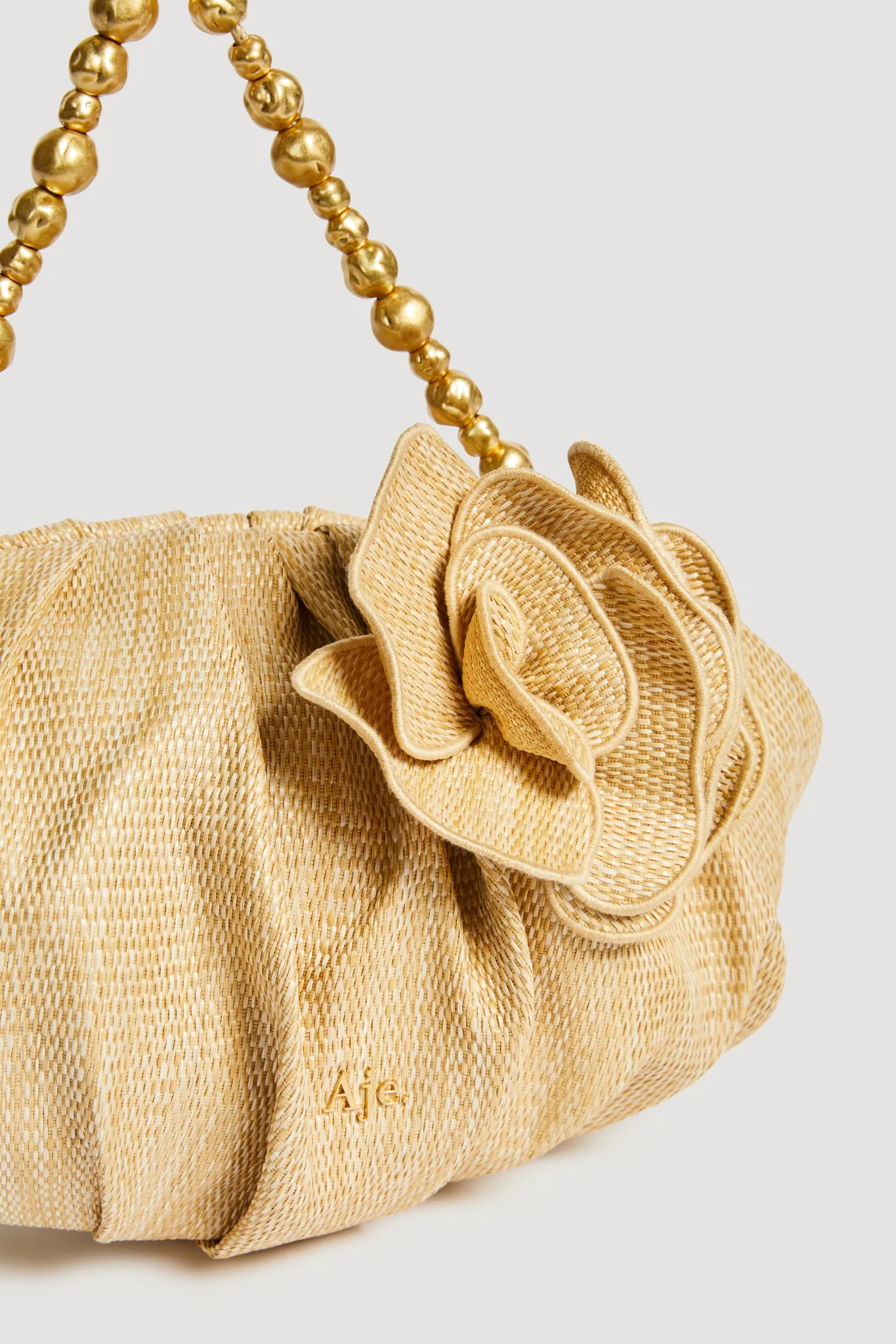 Ari Woven Flower Clutch - Image 3
