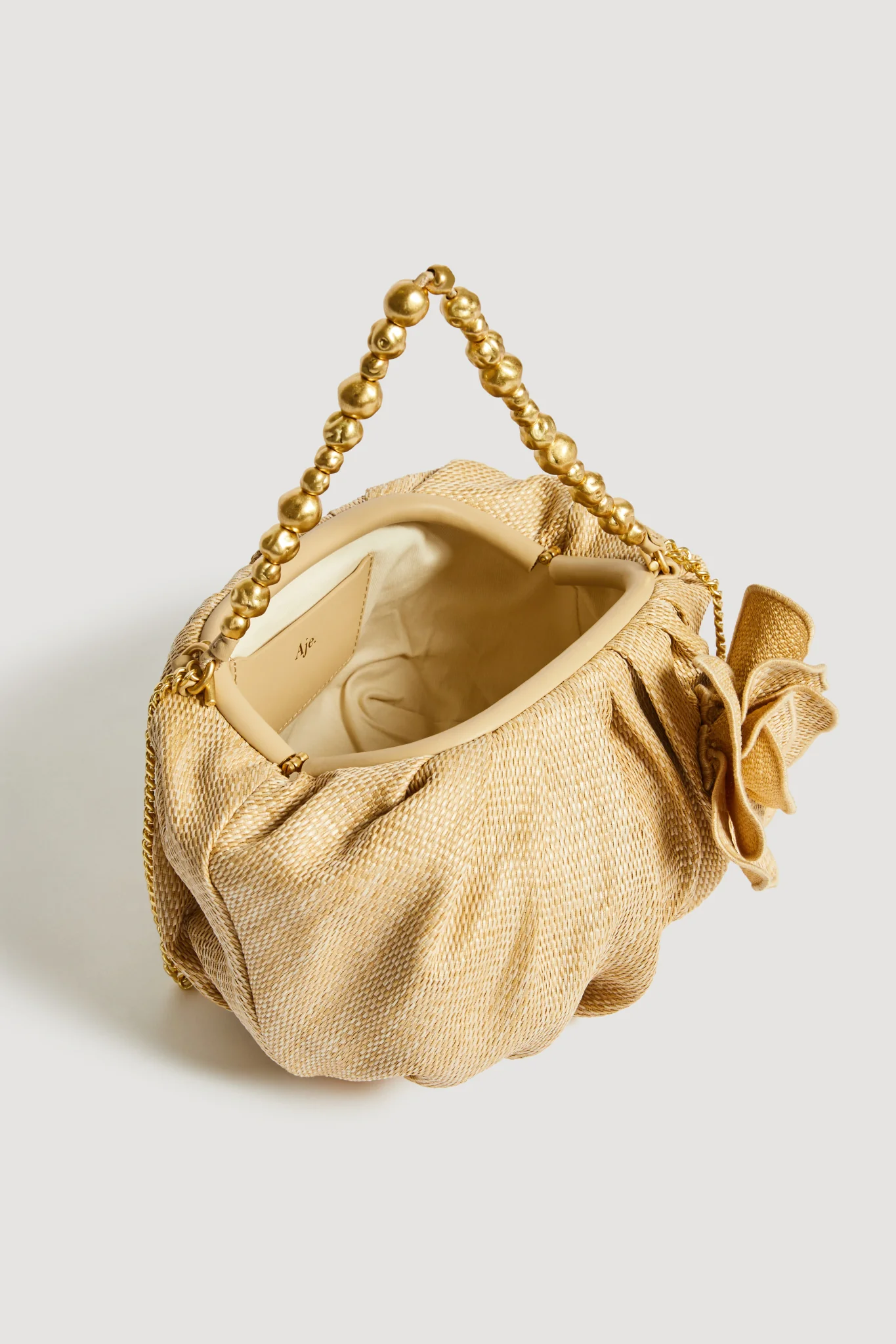 Ari Woven Flower Clutch - Image 4