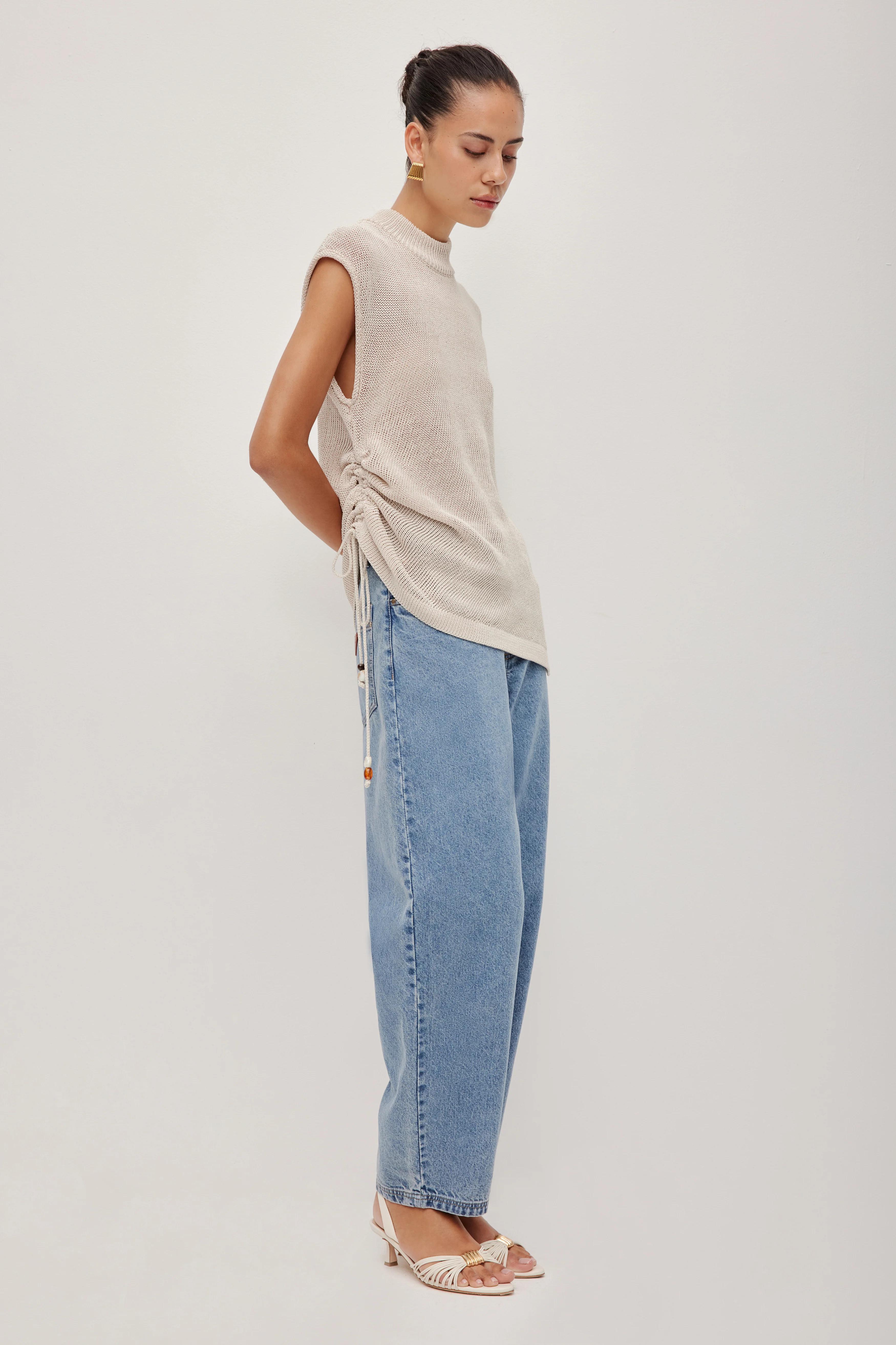 Suri Ruched Knit Top - Image 6