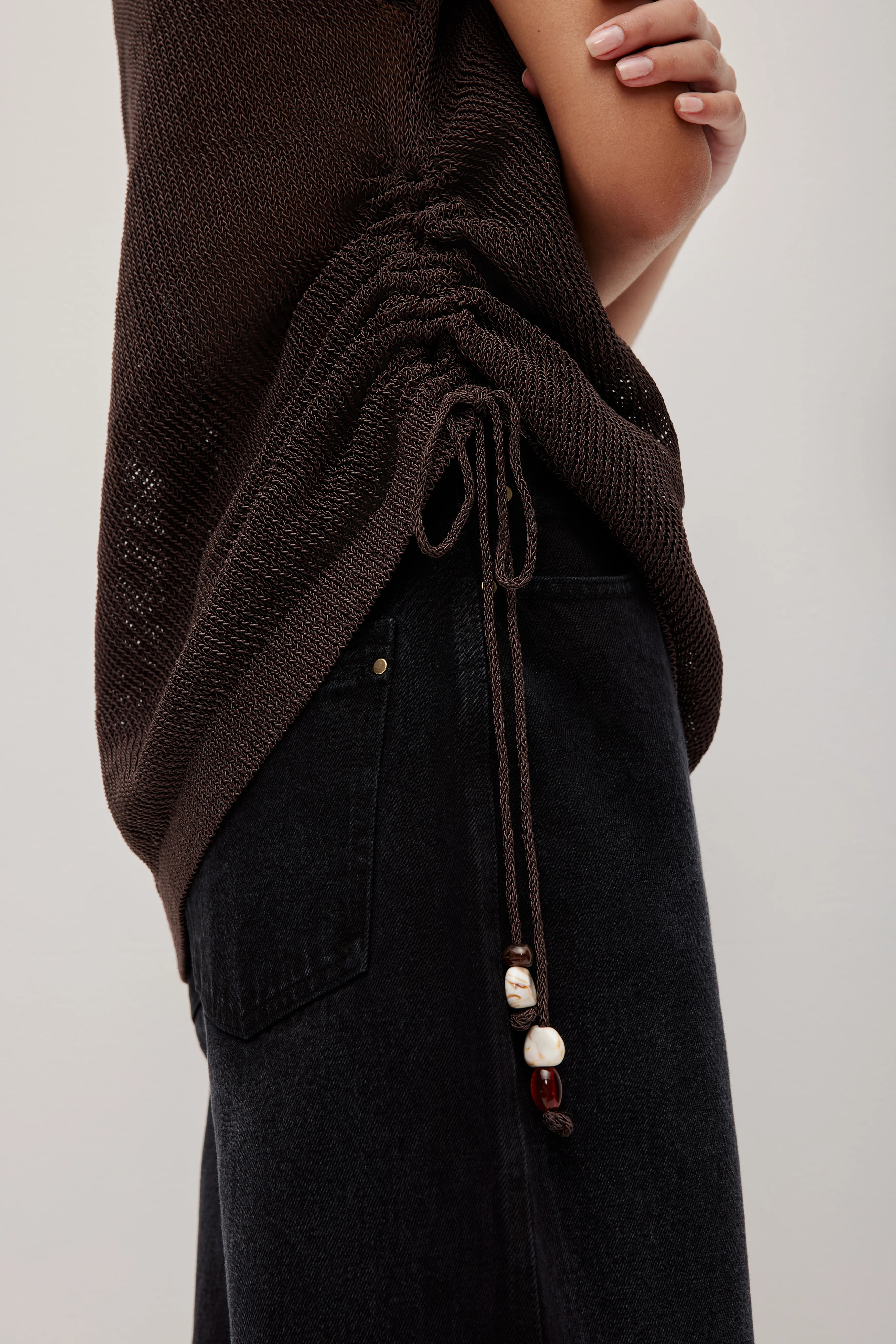 Suri Ruched Knit Top - Image 4