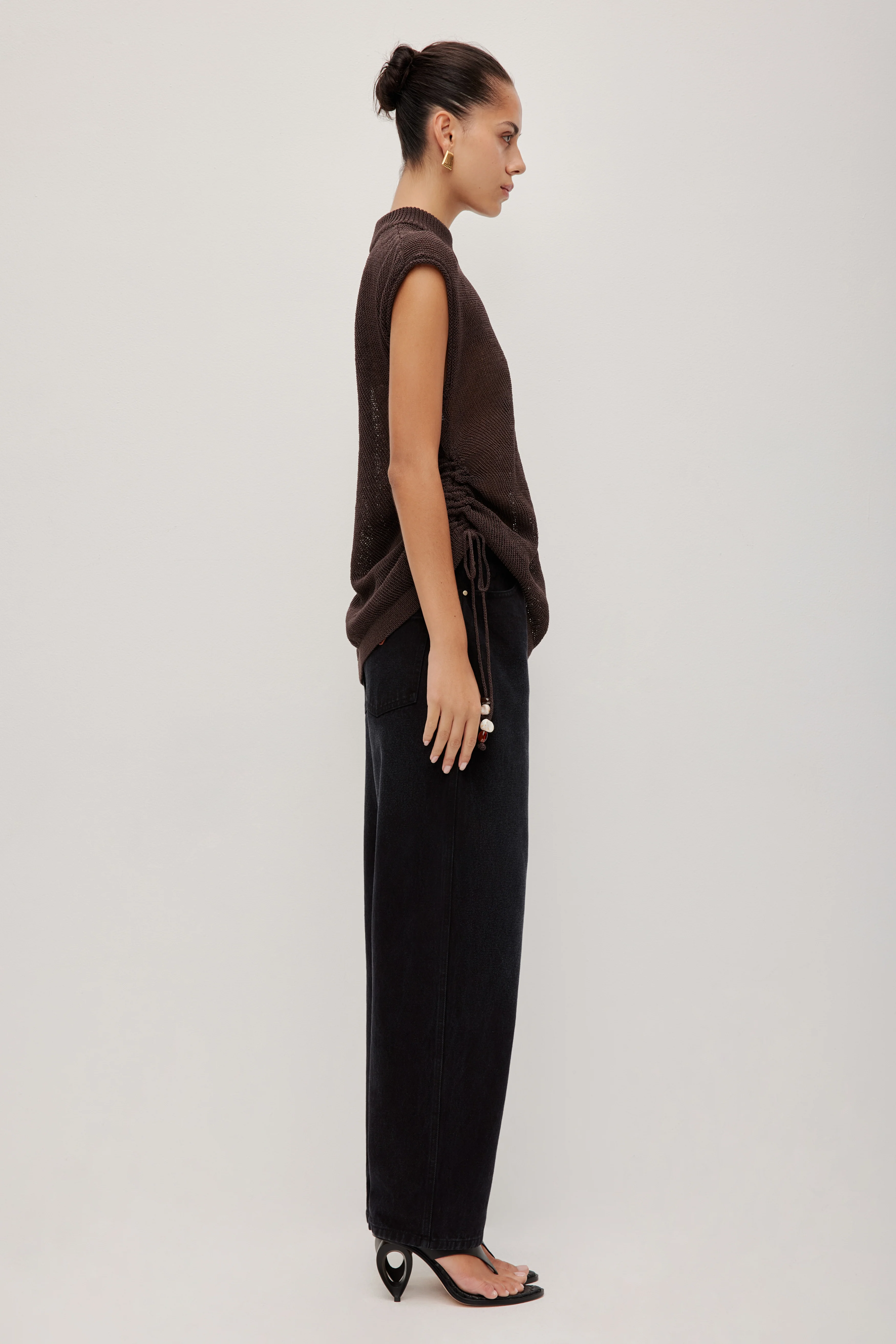 Suri Ruched Knit Top - Image 8