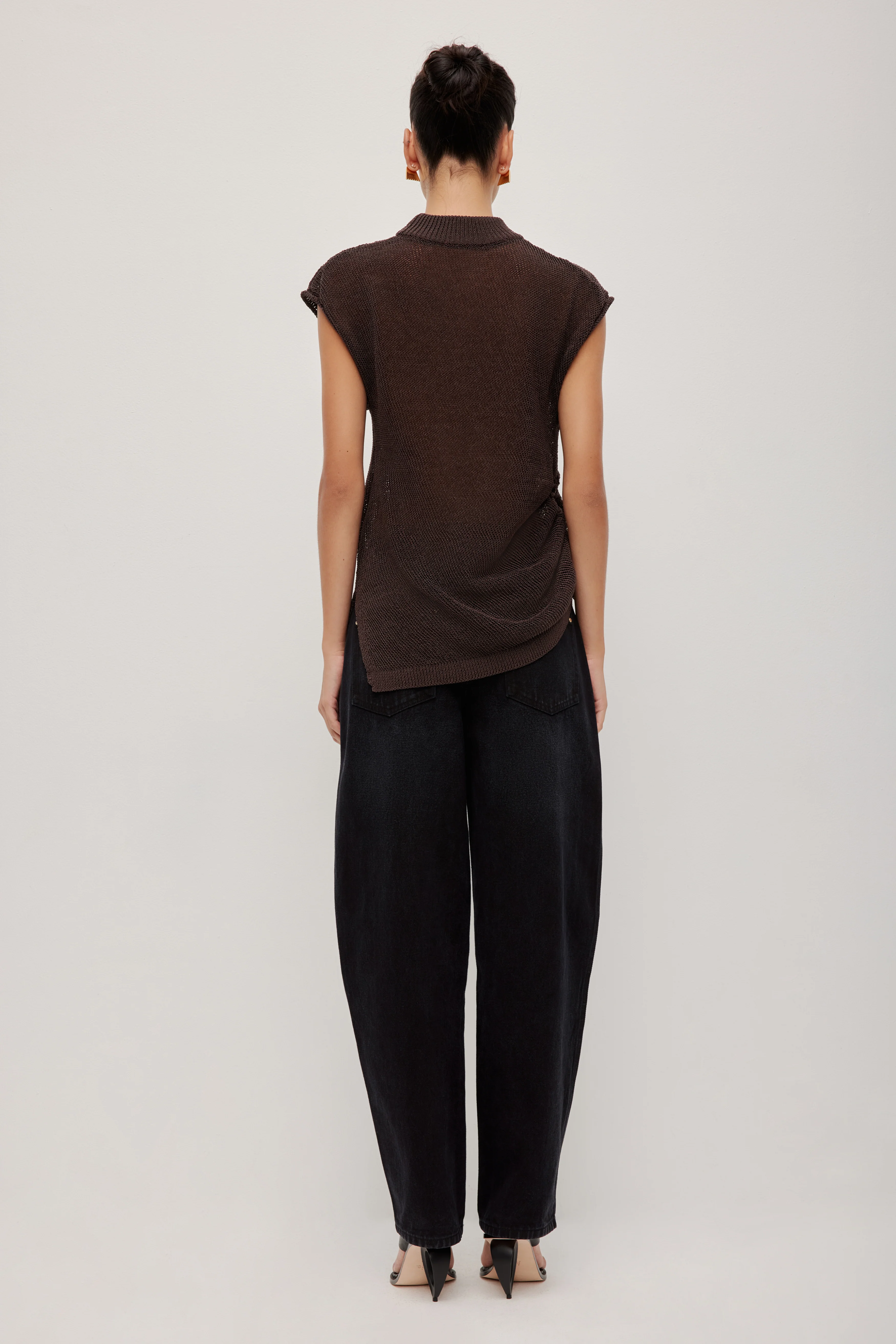 Suri Ruched Knit Top - Image 9