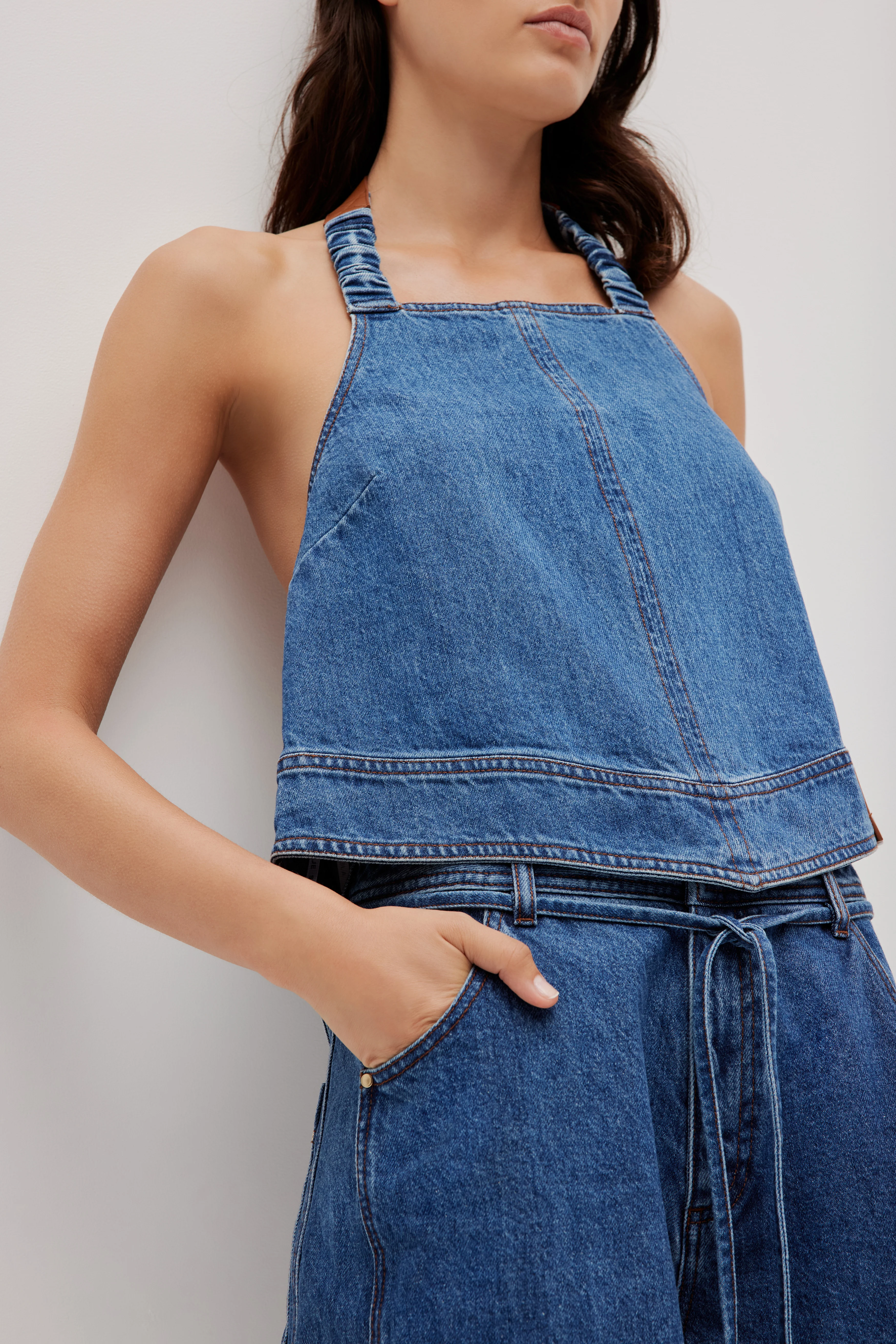 Zella Denim Halter - Image 5