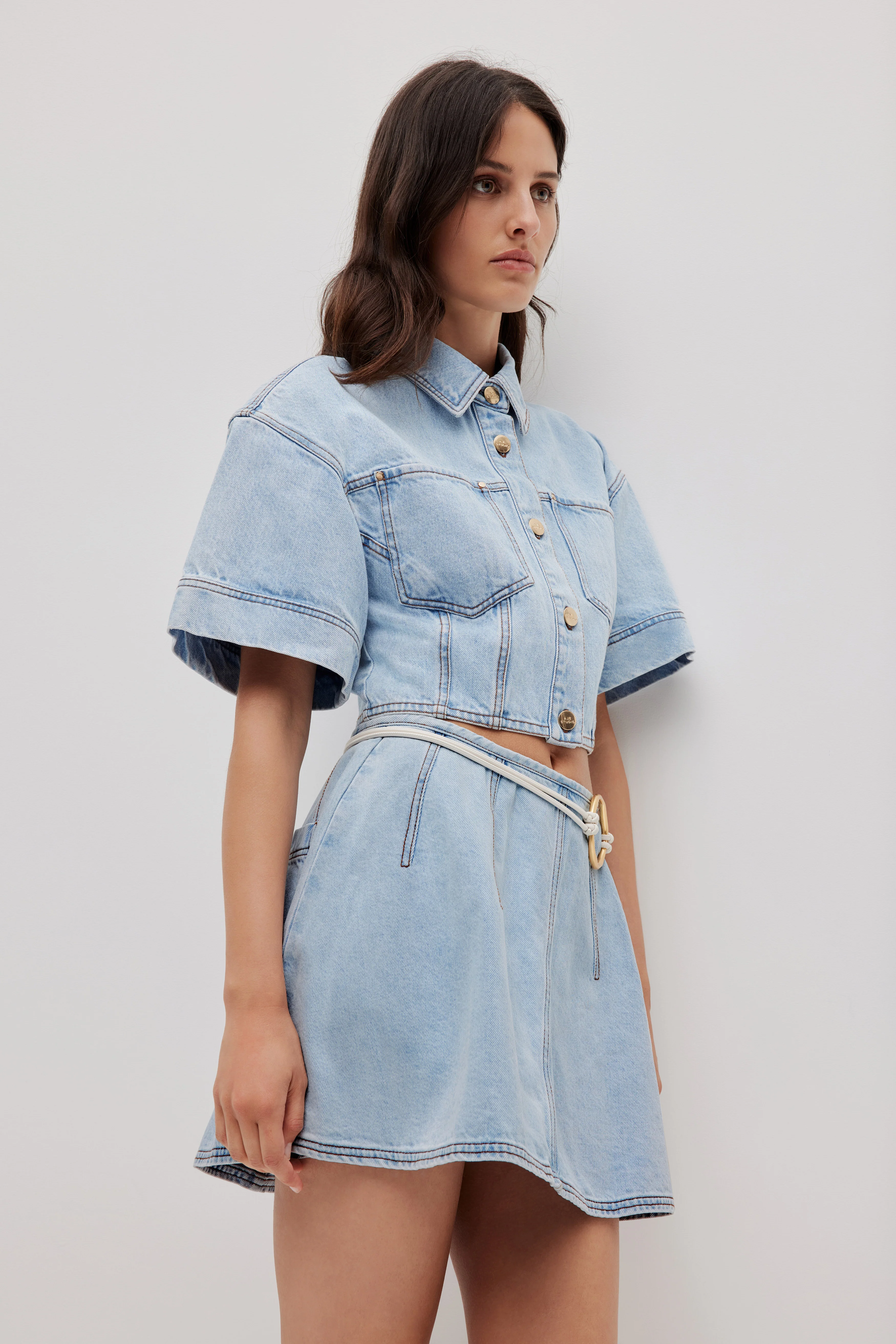 Zella Denim Mini Skirt - Image 3
