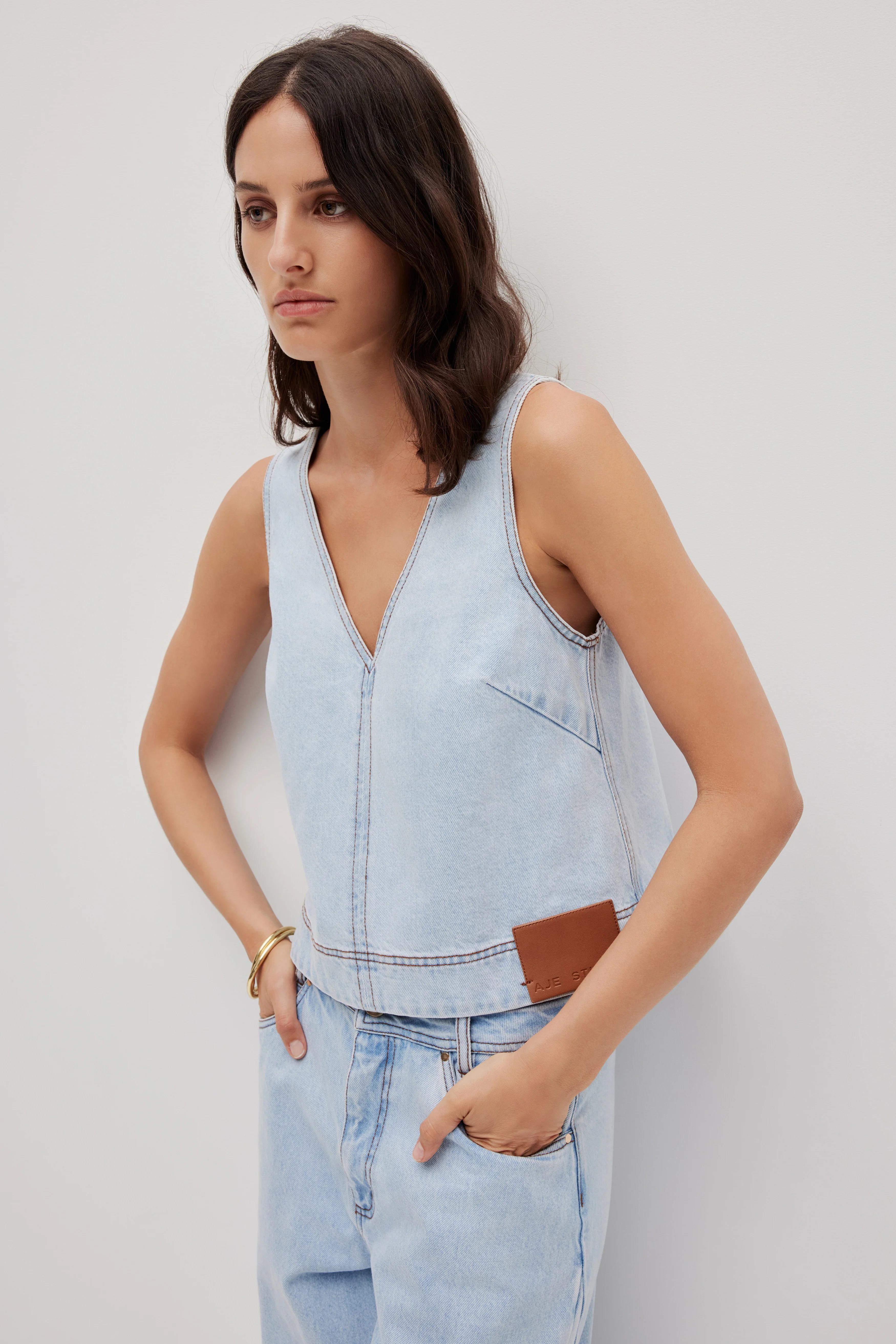 Zella Denim Top - Image 3